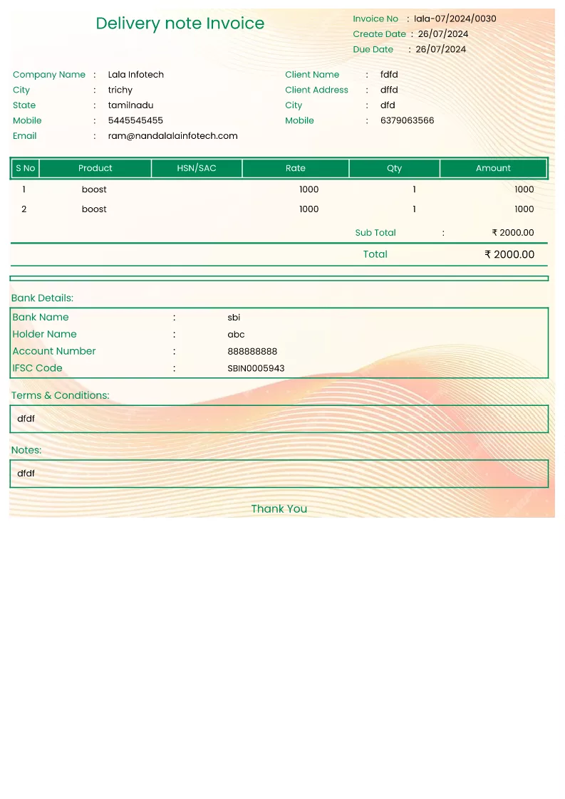InvoiceFree — Delivery note Invoice Generator,Creator,Maker