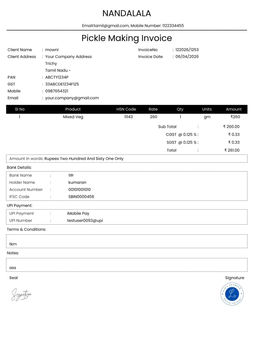 Free Pickle Invoice Generator Instant Billing Tool | InvoiceFree