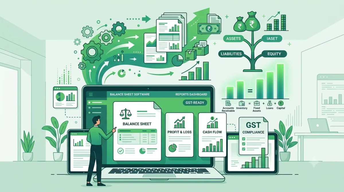 Accounting reports balance sheet software