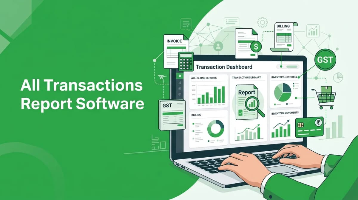 All transactions report software