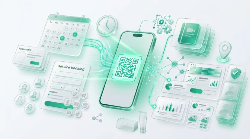 Create Booking QR Code QR code example