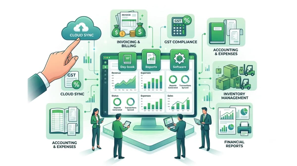 Accounting reports day book report software
