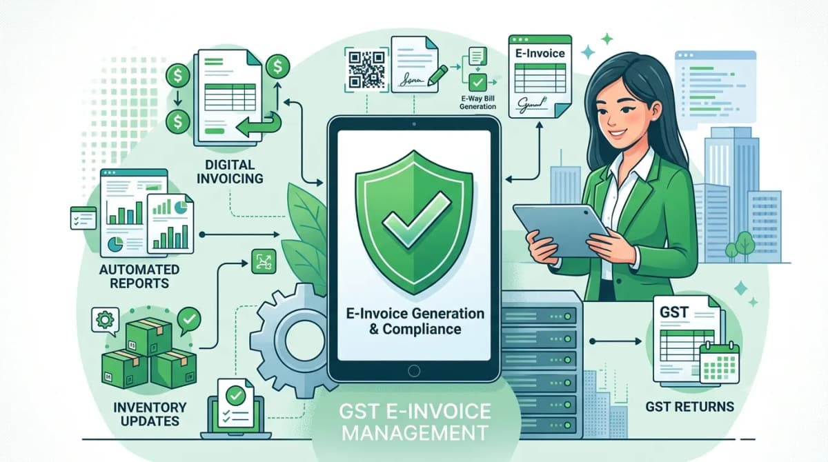 Gst e-invoice management software