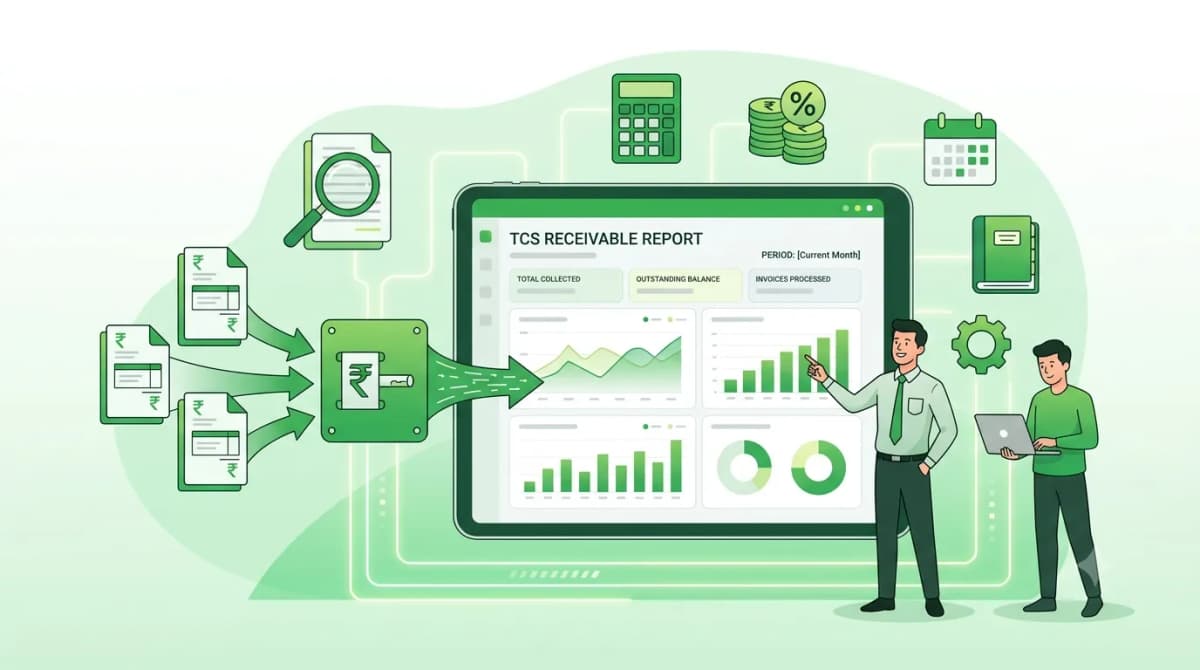 Gst tax reports tcs receivable report