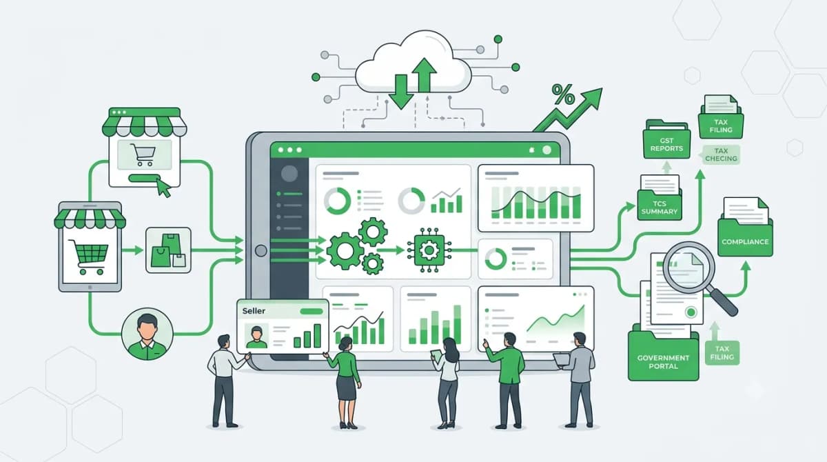 Gst tax reports tcs report software