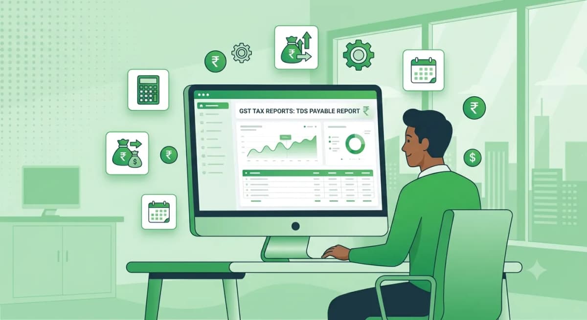 Gst tax reports tds payable report