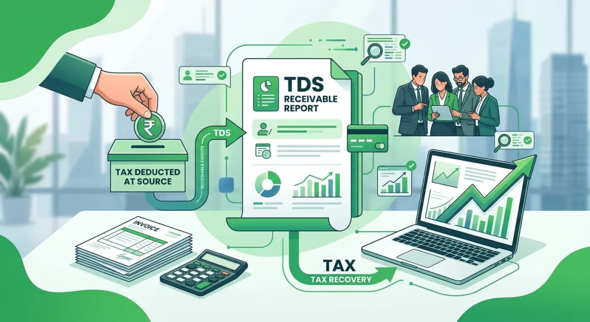 Gst tax reports tds receivable report