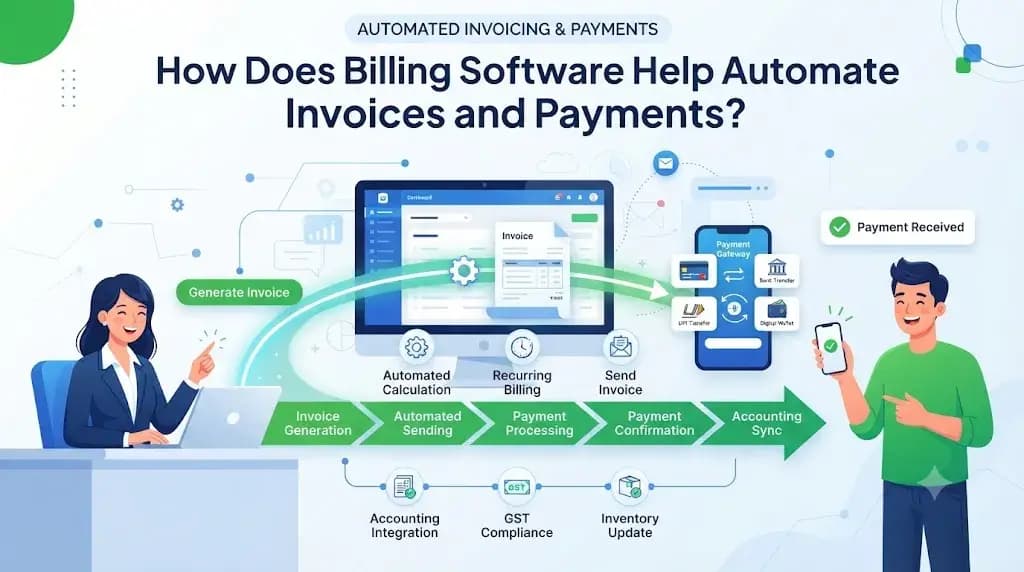 How does billing software help automate invoices and payments?