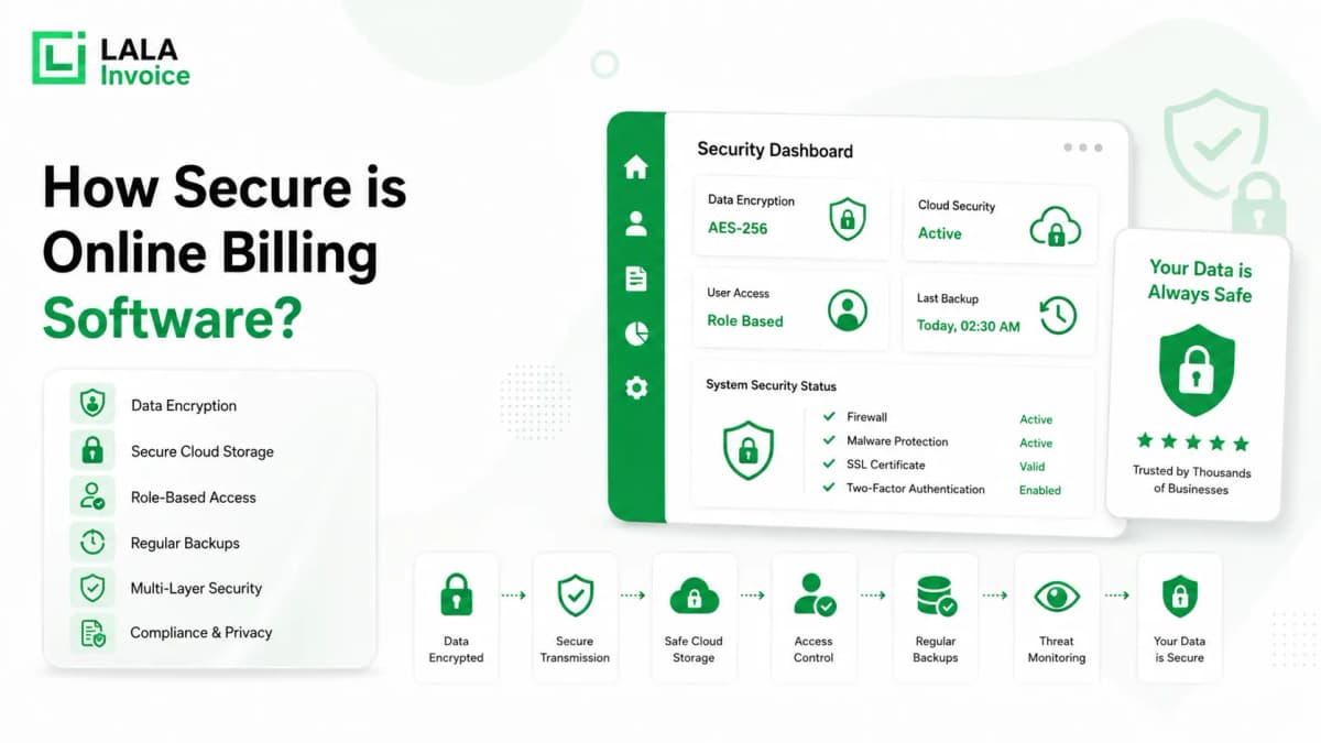 Online Billing Software Security Dashboard