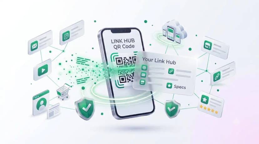 Generate Multiple Links QR Code QR code example