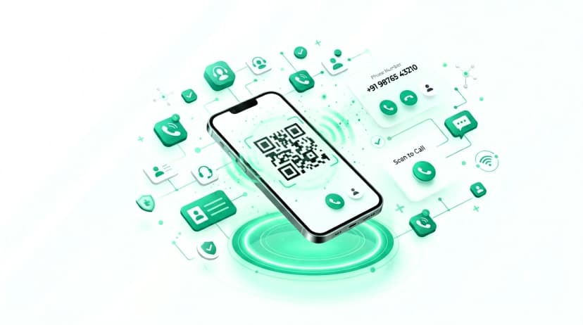 Create Phone Number QR Code QR code example
