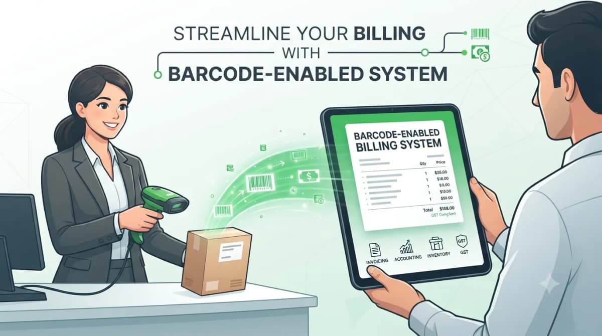 Streamline your billing with barcode enabled system