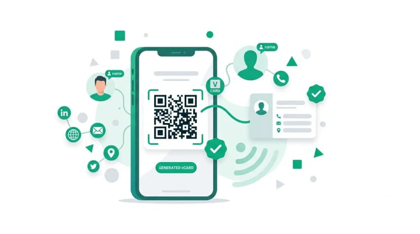 Create vCard QR Code QR code example