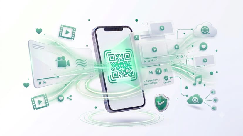 Generate Video QR Code QR code example