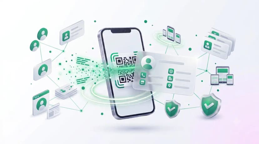 Create Visiting Card QR Code QR code example
