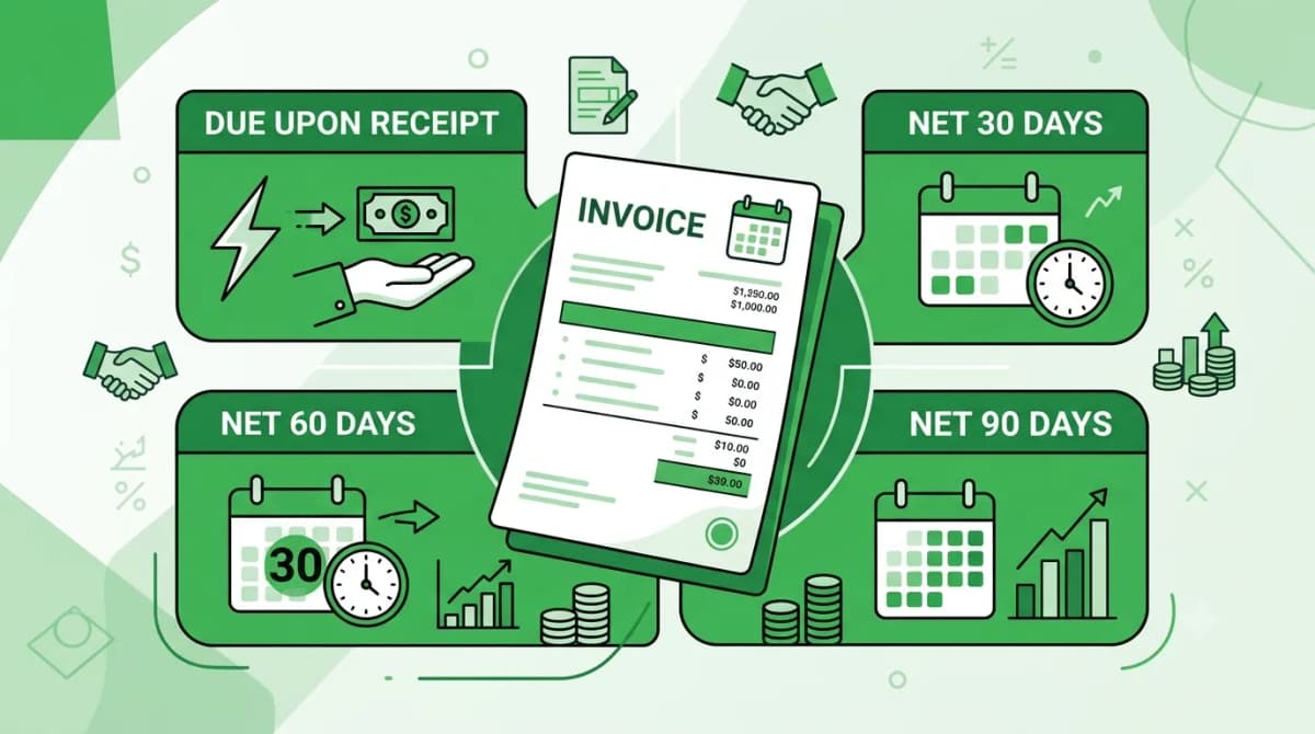 What are the most common invoice payment terms?