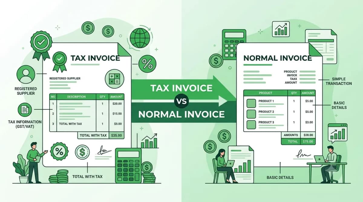 What is a tax invoice and how is it different from a normal invoice?