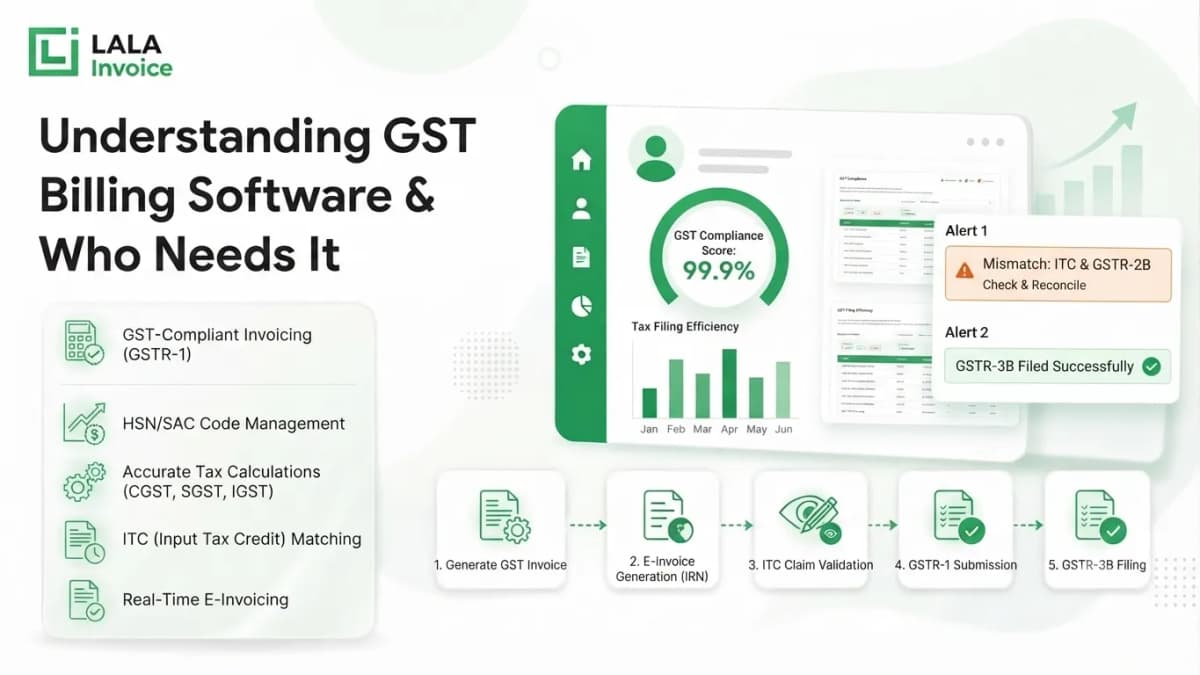 GST Billing Software Dashboard