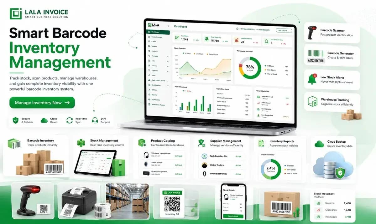 Barcode Inventory Management Dashboard