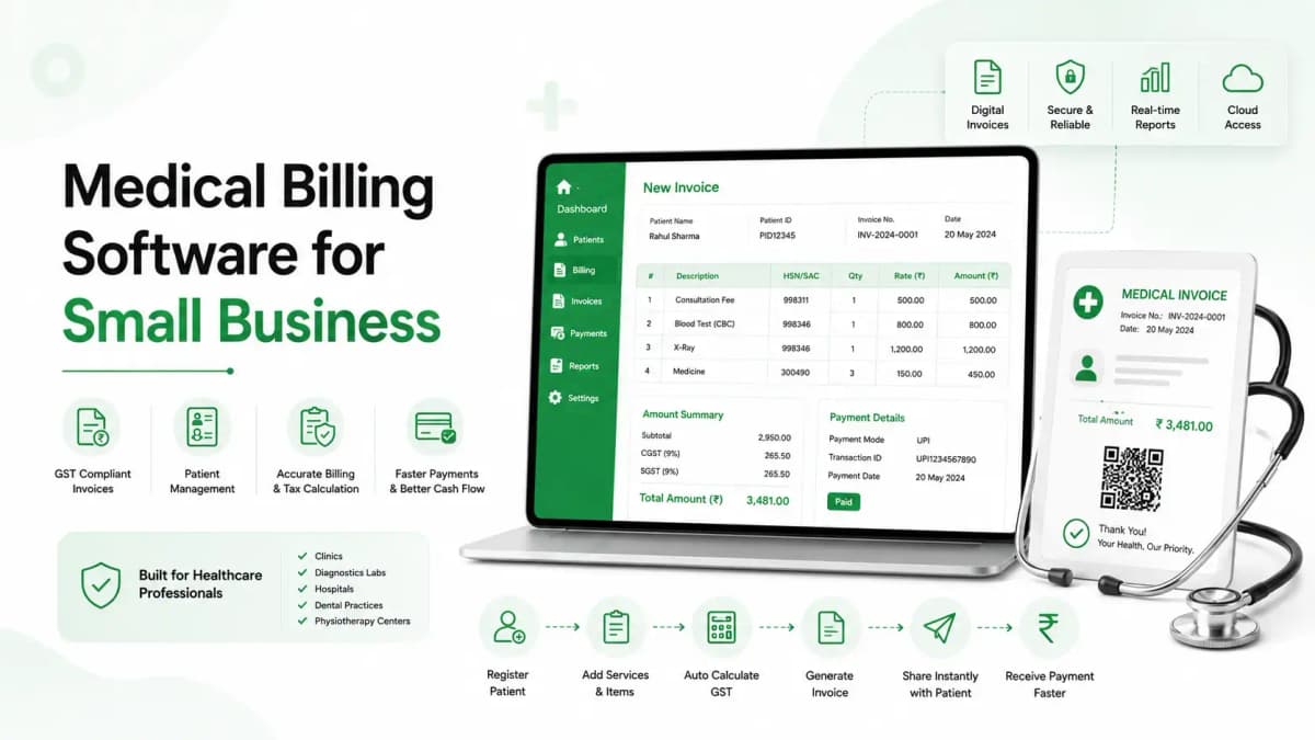 Medical Billing Software Dashboard