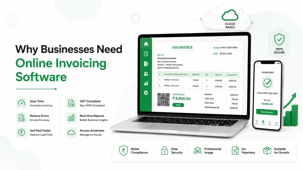 Online Invoicing Software Dashboard