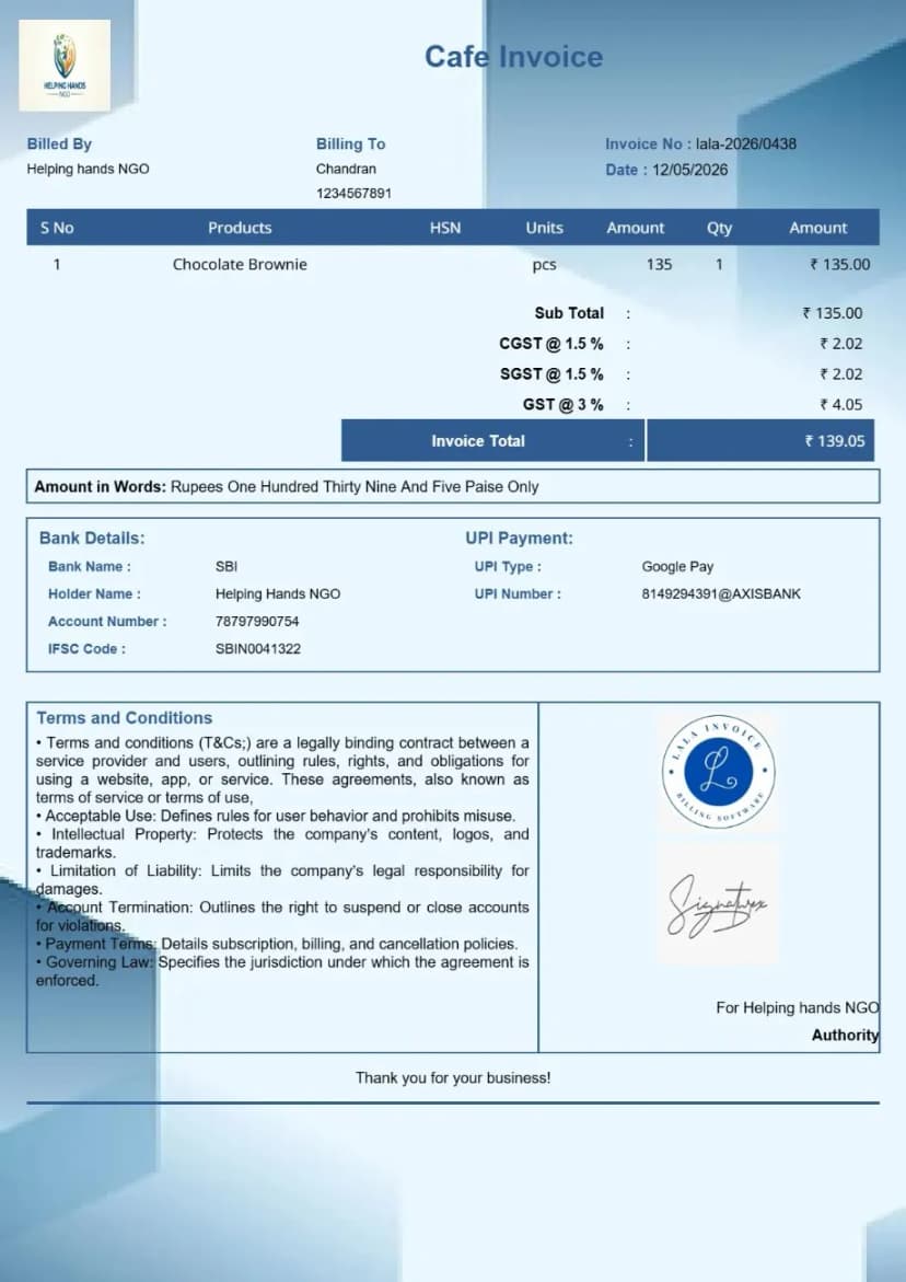 Pos System Invoice Cafe Pos System Software | InvoiceFree
