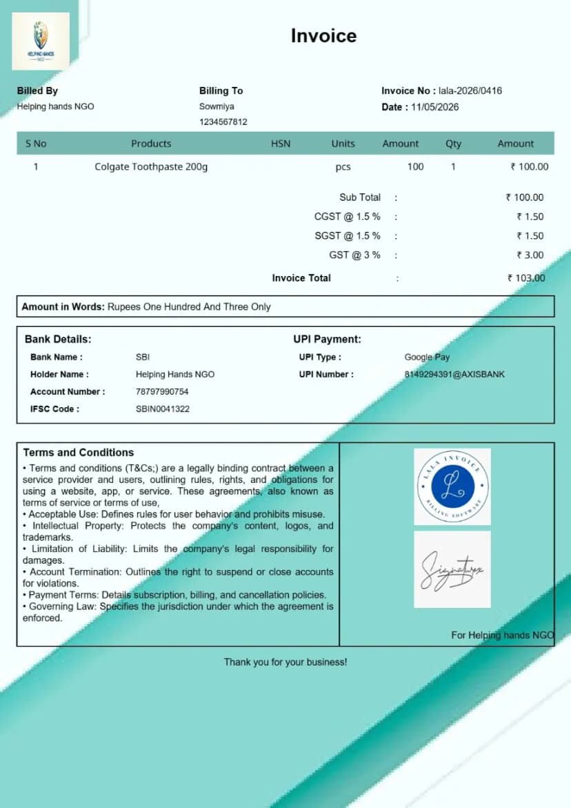 Upi Code Sample Dummy UPI QR Code Invoice Generator | InvoiceFree