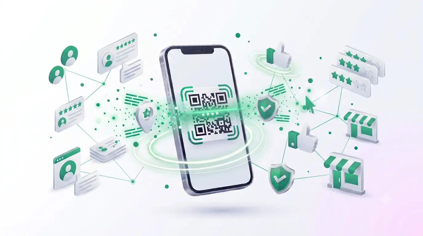 Generate Google Review QR Code QR code example