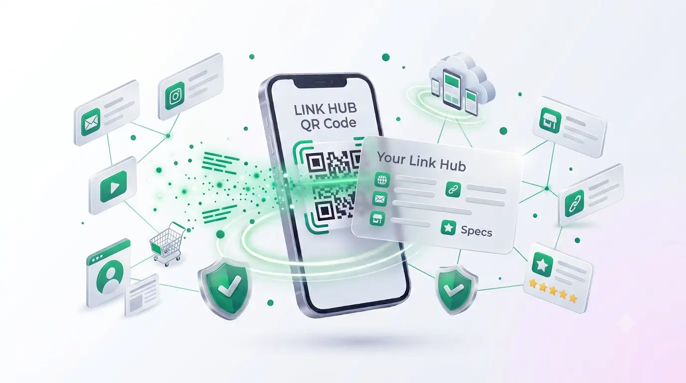 Generate Multiple Links QR Code QR code example