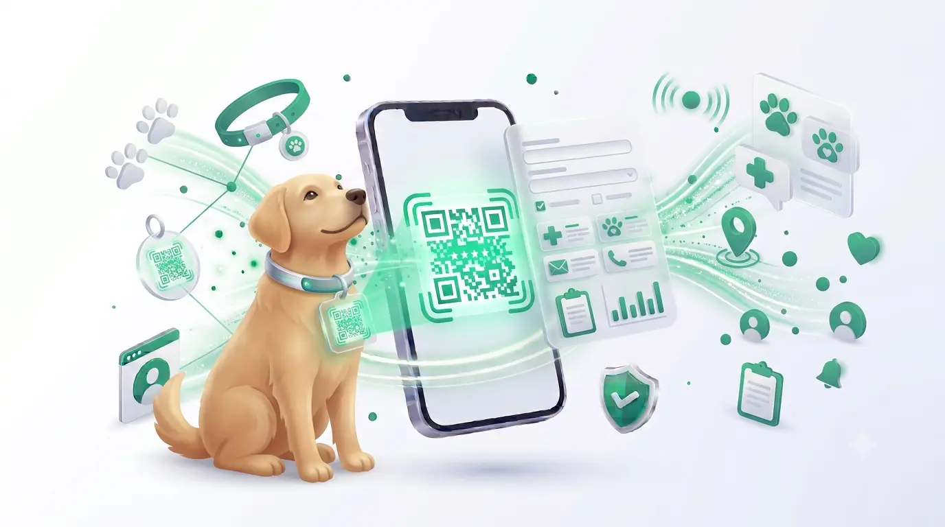 Generate Pet ID Tag QR Code QR code example