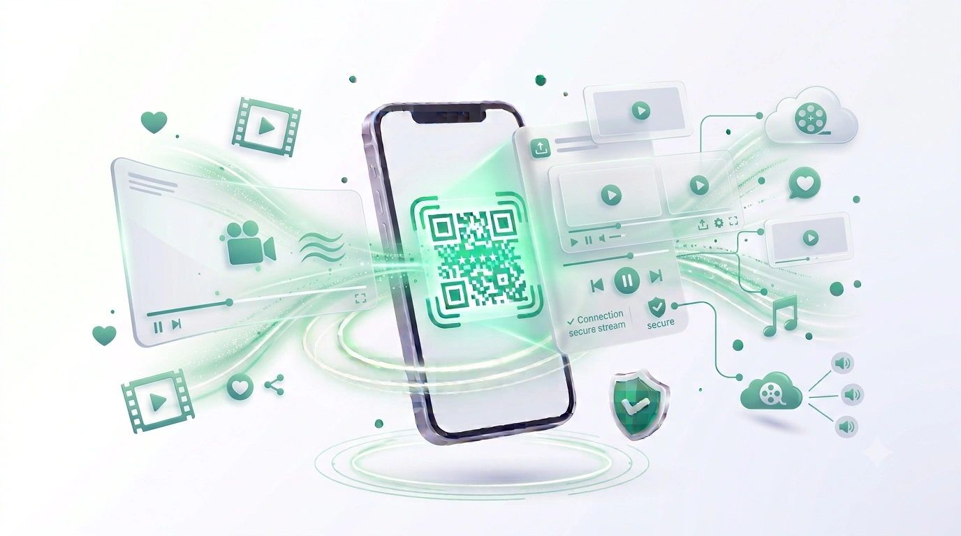 Generate Video QR Code QR code example