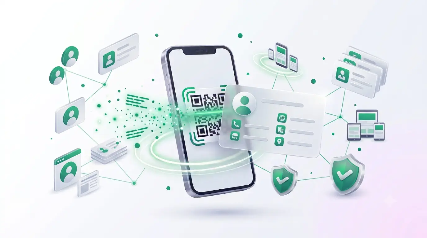Create Visiting Card QR Code QR code example